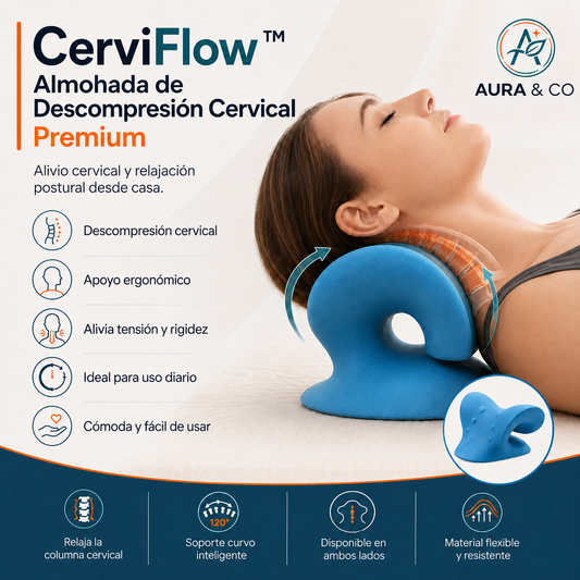 CerviFlow™ | Almohada de Descompresión Cervical Premium