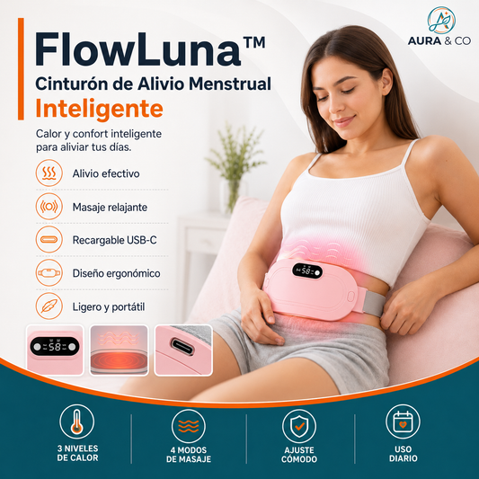 FlowLuna™ | Cinturón de Alivio Menstrual Inteligente